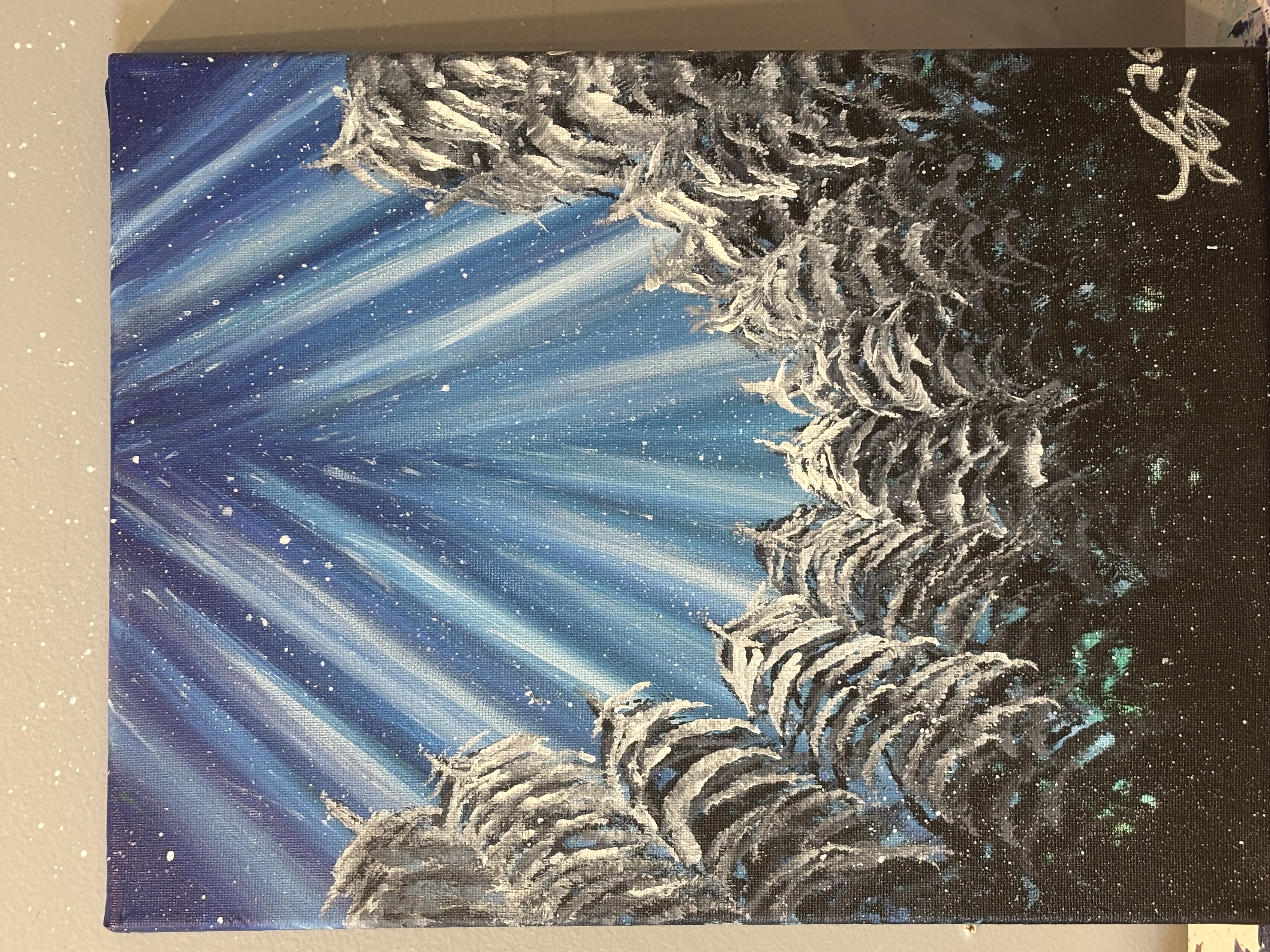 Northern Lights Acrylic Painting Class Friday, Feb 27 from 7–9pm