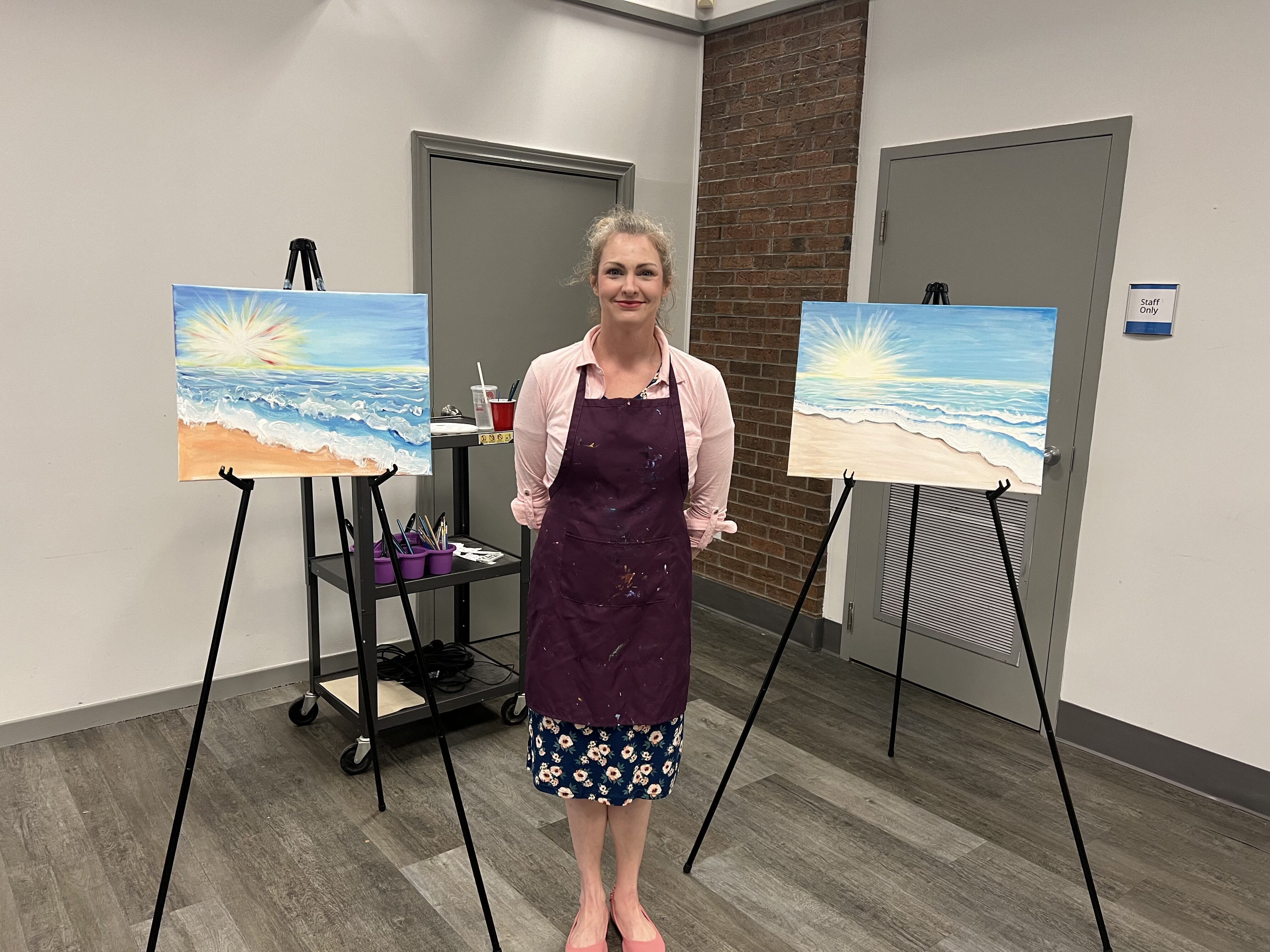 June Paint & Sip Event at Little Red Coffee & Catering